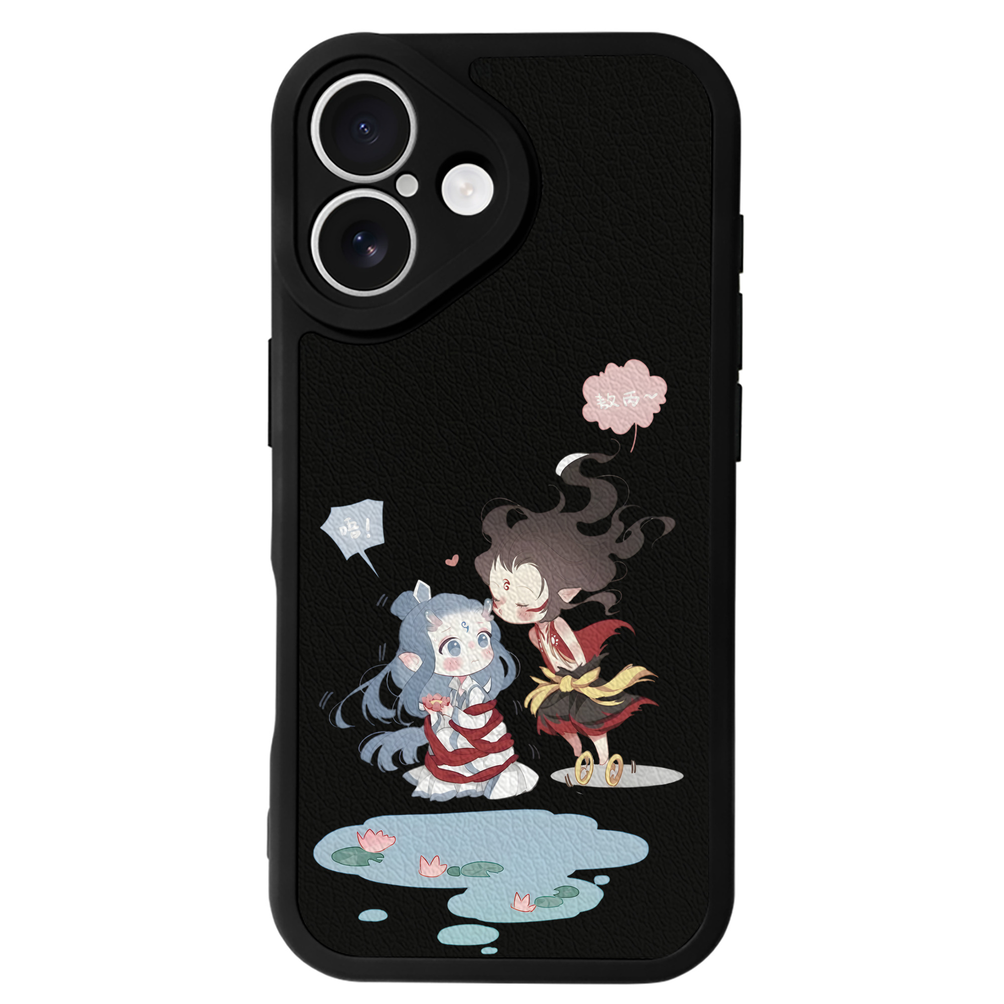 （画像用） Ne Zha 2 ナタ 魔童の大暴れ 【iPhone 16シリーズ対応】シリコンスマホケース（レザー調） 材質：シリコン